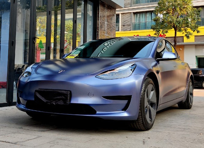 Midnight Blue Matte Metallic Wrap