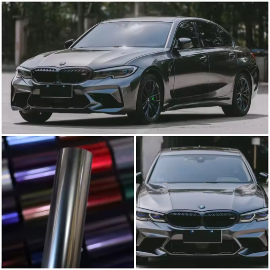 Glossy Gun Metal Grey Wrap