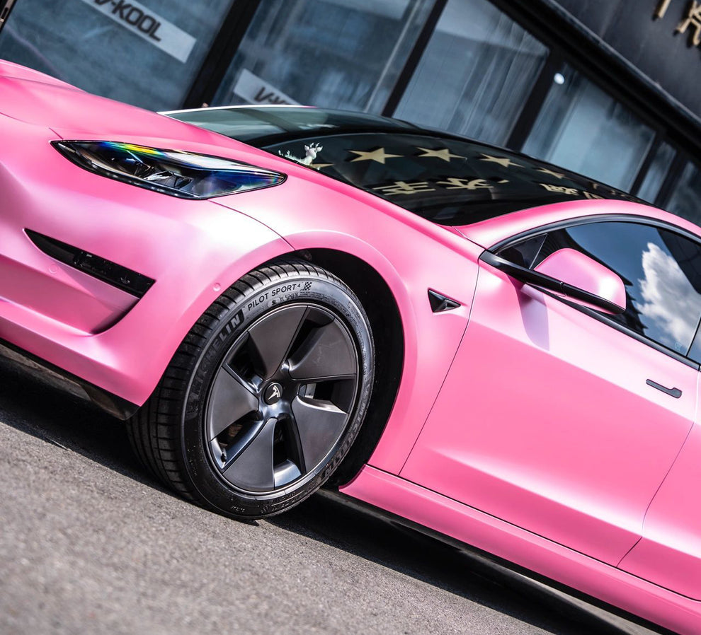 Pink Matte Metallic Wrap