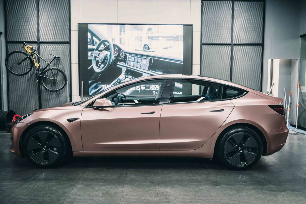 Rose Gold Matte Mettallic Wrap